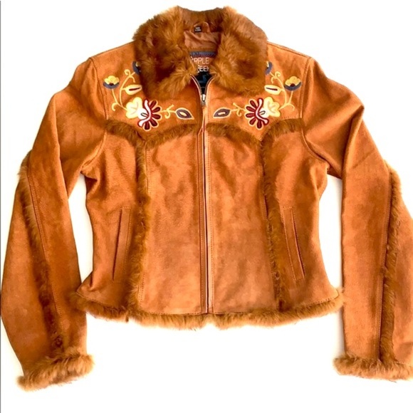Cripple Creek Jackets & Blazers - Cripple Creek Suede Jacket Floral Boho Western